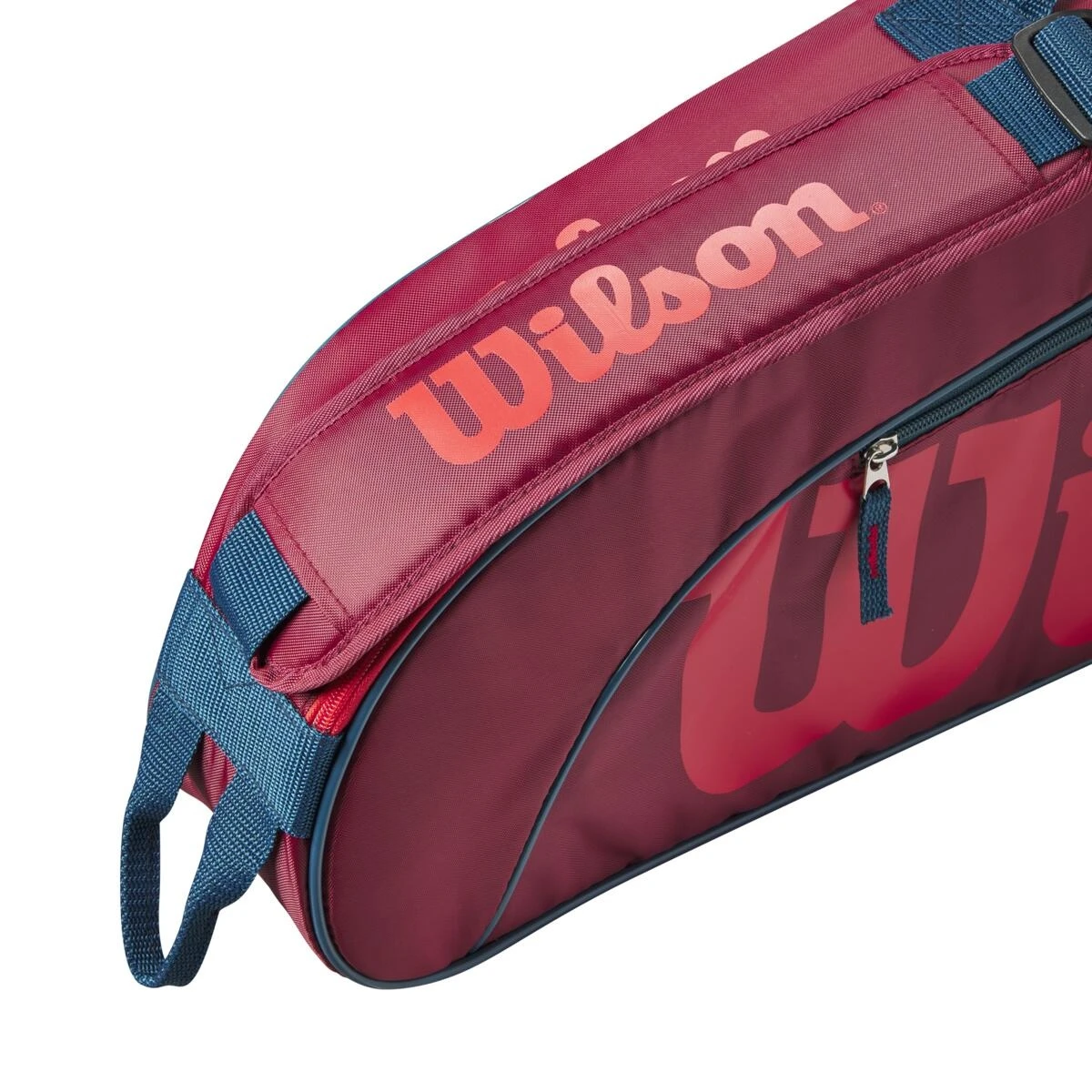 Wilson Tennis-Racketbag Kinder/Junior (Schlägertasche, 1 Hauptfach) 2023 Rot 3er – Bild 4