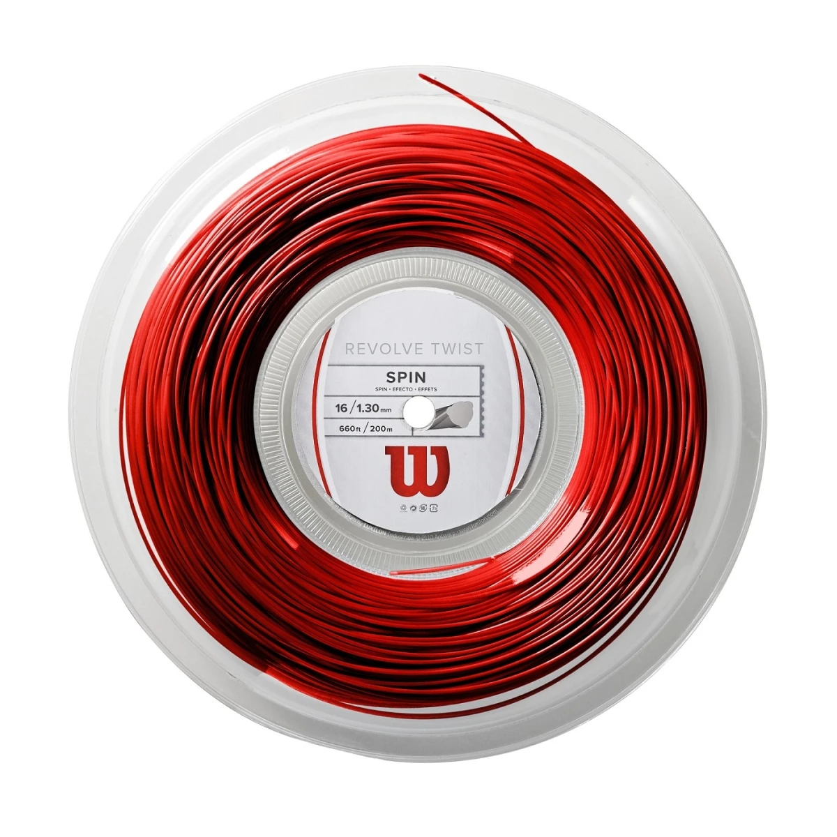 Wilson Tennissaite Revolve Twist (Haltbarkeit+Spin) Rot 200m Rolle