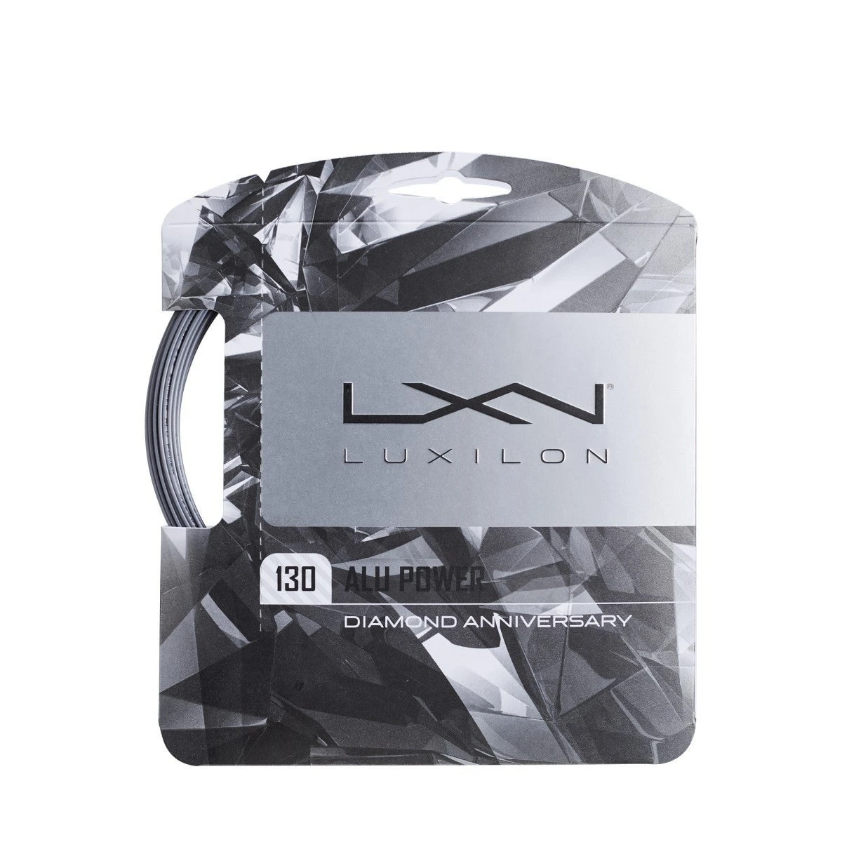 Luxilon Tennissaite Alu Power Diamond Edition 1.30 Silber 12m Set