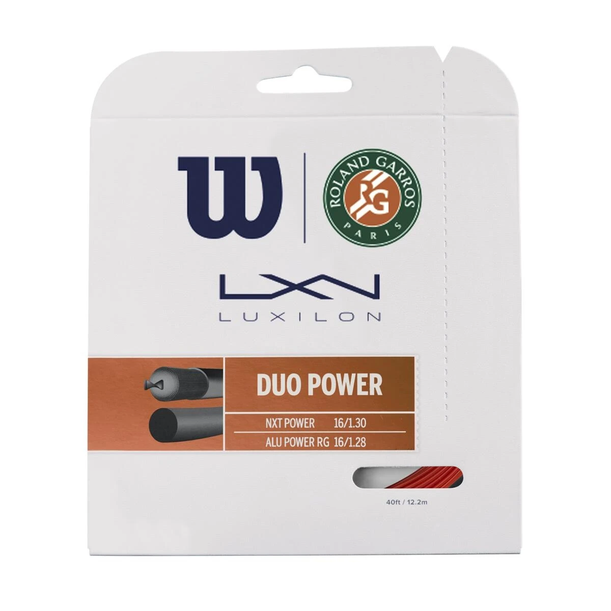 Wilson Tennissaite Duo Power Roland Garros (NXT Power + Alu Power) Hybrid 2x6,1 Meter