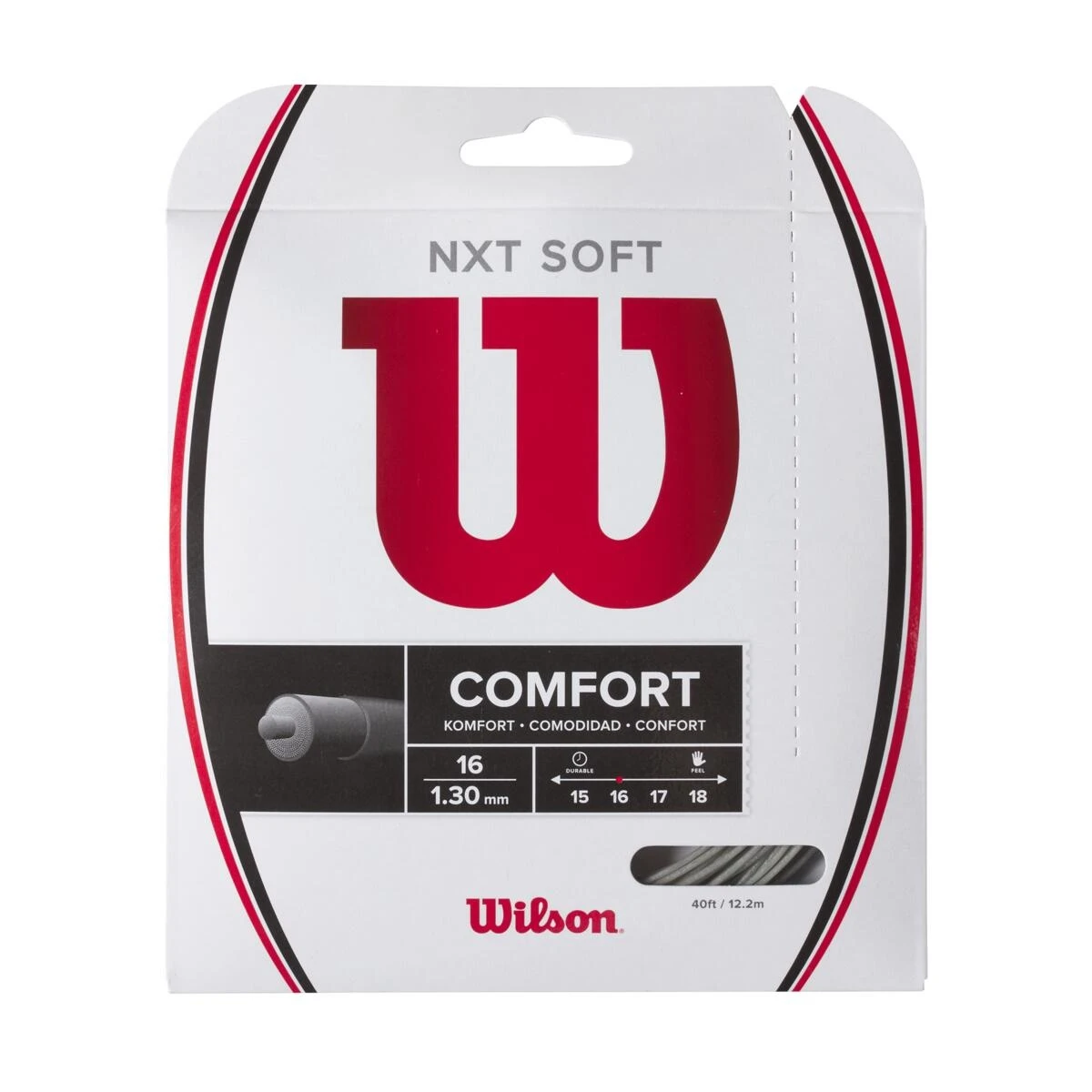 Wilson Tennissaite NXT Soft (Armschonung+Touch) Silber 12m Set
