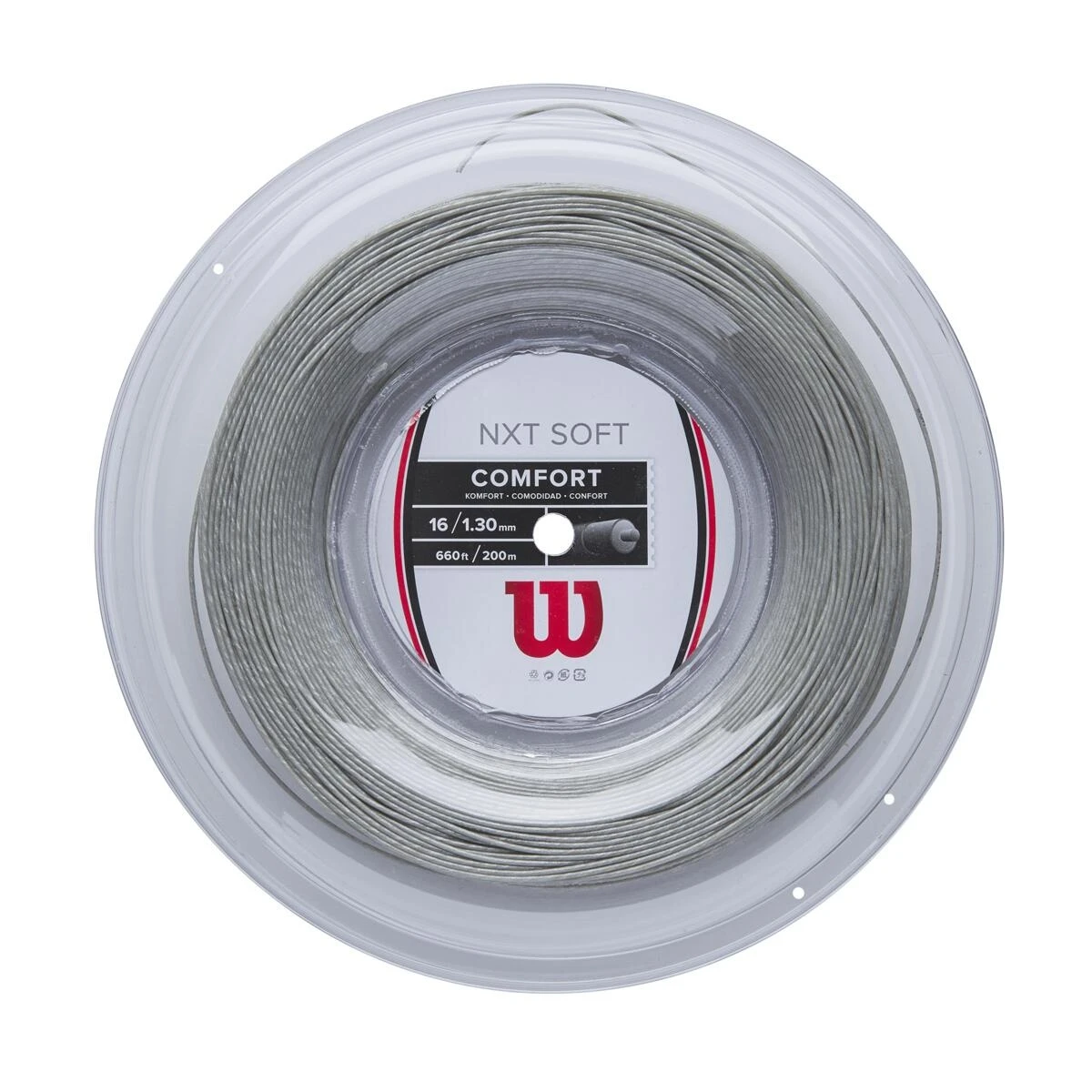 Wilson Tennissaite NXT Soft (Armschonung+Touch) Silber 200m Rolle