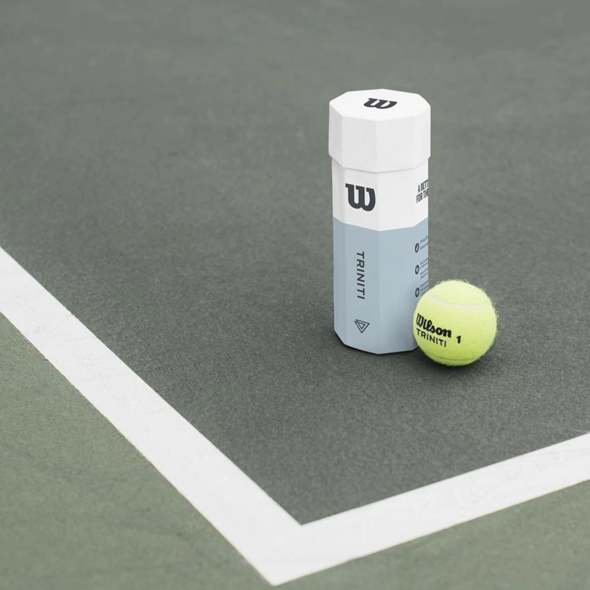 Wilson Tennisbälle Triniti (wiederverwertbare Verpackung) Dose 18x4er Im Karton – Bild 4