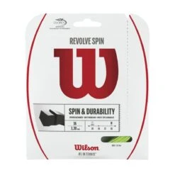 Wilson Tennissaite Revolve Spin (Haltbarkeit+Spin) Grün 12m Set