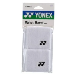 Yonex Schweissband Handgelenk Logo Weiss 2er