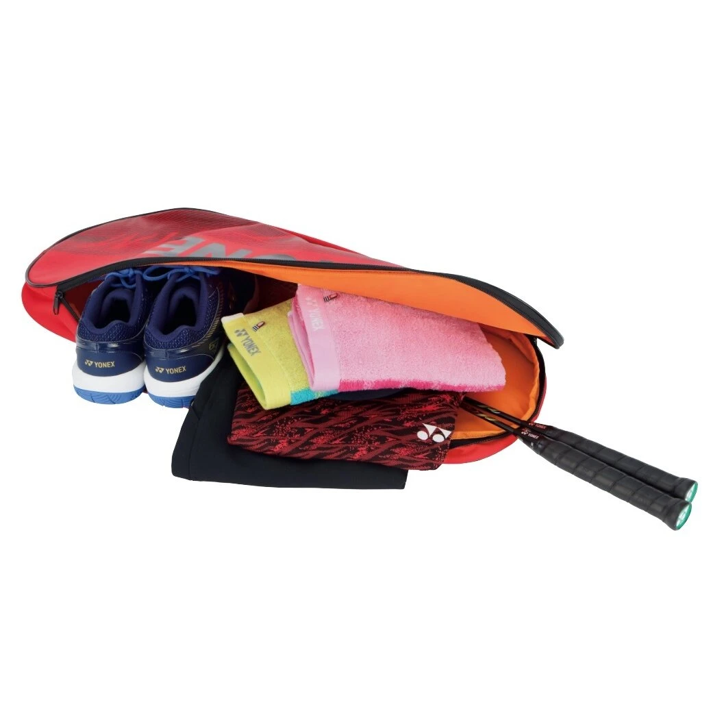 Yonex Racketbag Team Two Way Tournament 1 Hauptfach Schwarz – Bild 2