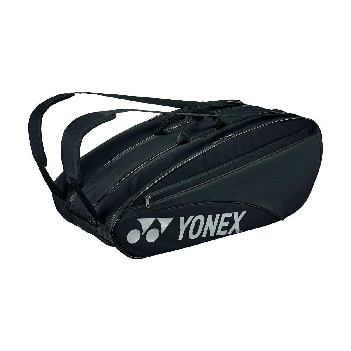 Yonex Racketbag Team Raquet 2023 (Schlägertasche, 3 Hauptfächer, Schuhfach) Schwarz 9er