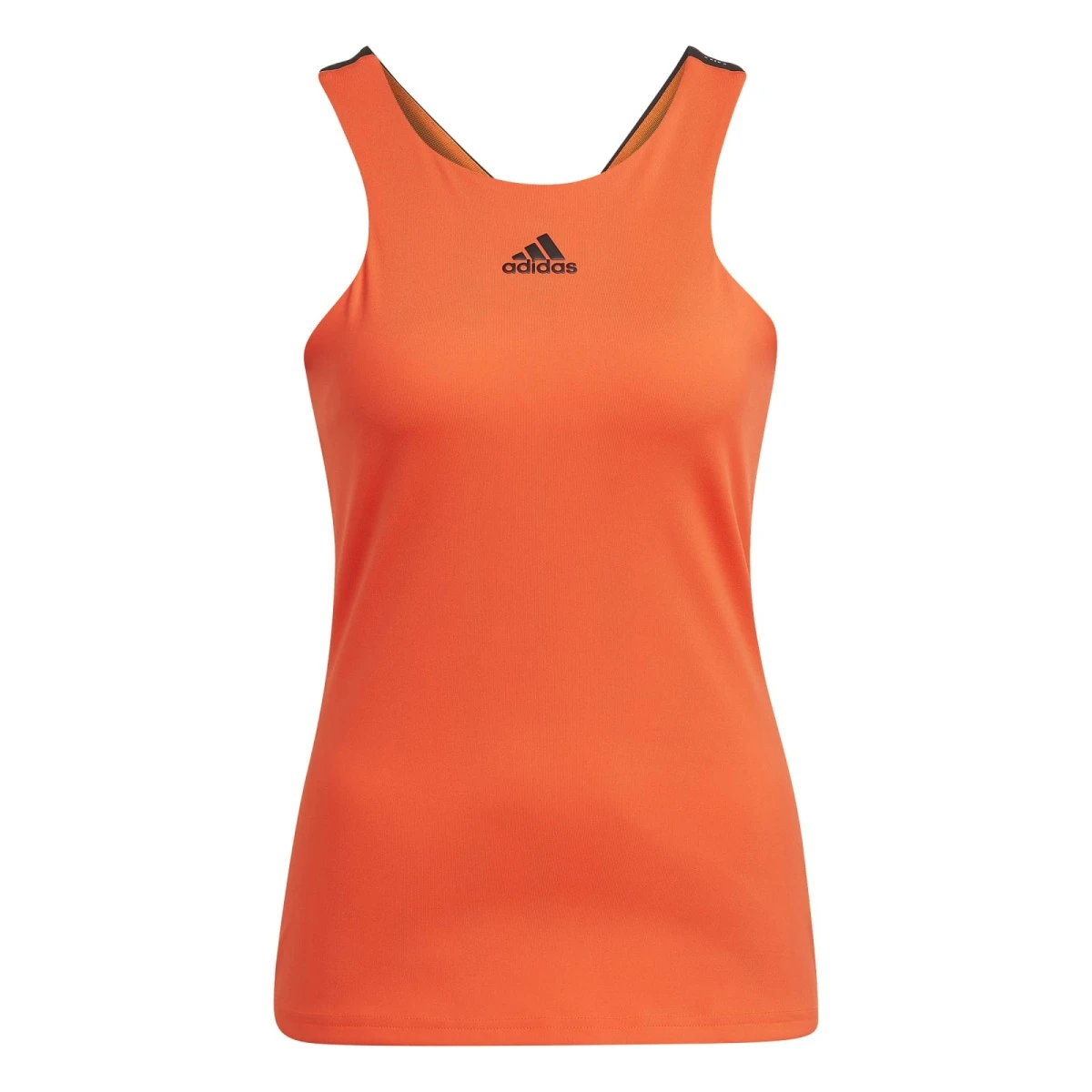 ADIDAS PERFORMANCE Adidas Tennis-Tank Y HEAT.RDY 2022 (schmal, Weiches Tragegefühl, Integriertes Bustier) Orange Damen – Bild 2