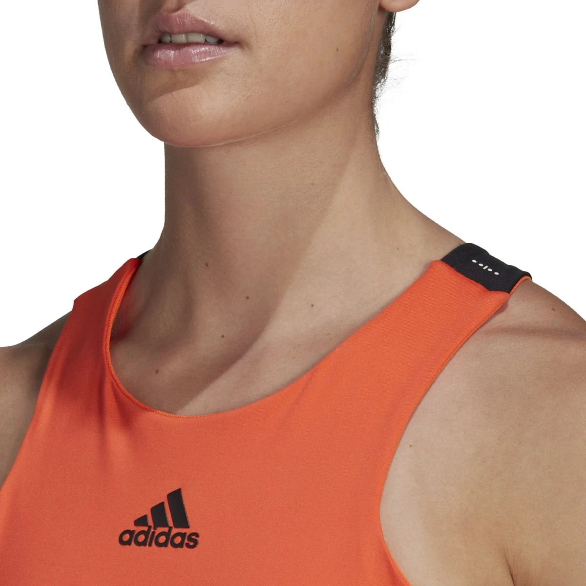 ADIDAS PERFORMANCE Adidas Tennis-Tank Y HEAT.RDY 2022 (schmal, Weiches Tragegefühl, Integriertes Bustier) Orange Damen – Bild 7