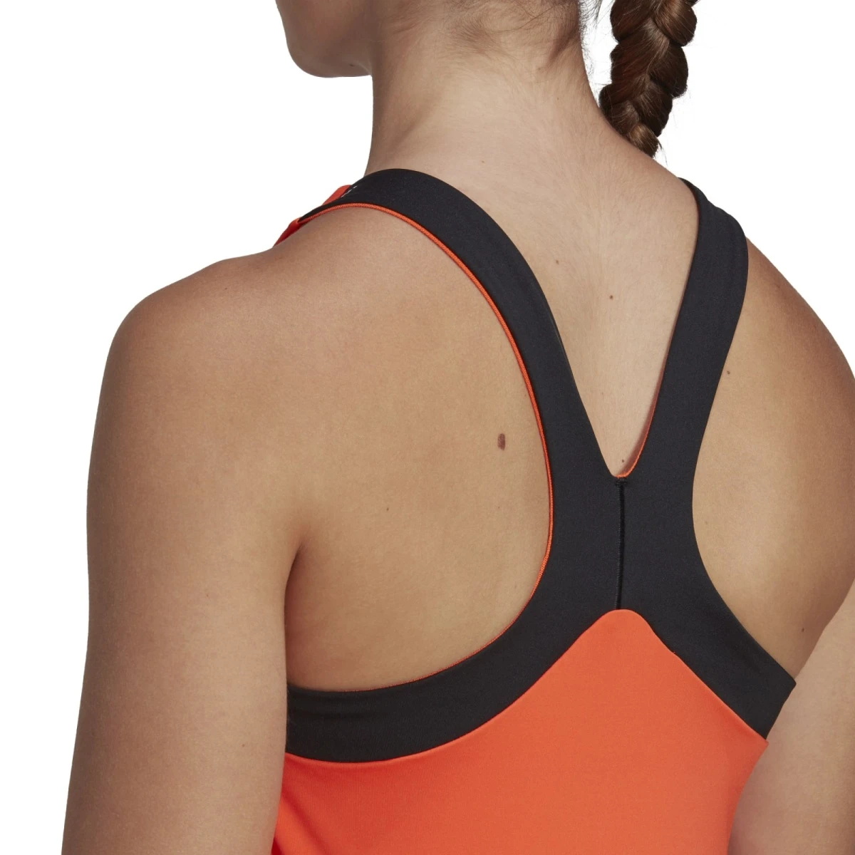 ADIDAS PERFORMANCE Adidas Tennis-Tank Y HEAT.RDY 2022 (schmal, Weiches Tragegefühl, Integriertes Bustier) Orange Damen – Bild 8
