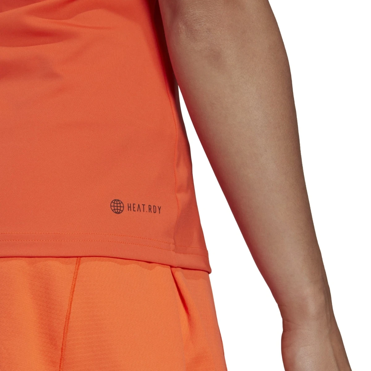 ADIDAS PERFORMANCE Adidas Tennis-Tank Y HEAT.RDY 2022 (schmal, Weiches Tragegefühl, Integriertes Bustier) Orange Damen – Bild 9