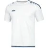 JAKO Sport-Tshirt Trikot Striker 2.0 KA (100% Polyester Keep Dry) Kurzarm Weiss/dunkelblau Jungen