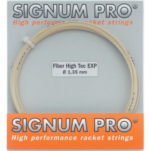 Signum Pro Tennissaite Fiber High Tec EXP Natur 12m Set