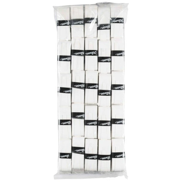 Wilson Overgrip Pro 0.6mm (Komfort/glatt/leicht Haftend) Weiss 50er Clip-Beutel