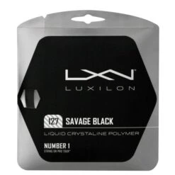 Luxilon Tennissaite Savage 1.27 (Haltbarkeit+Spin) Schwarz 12m Set