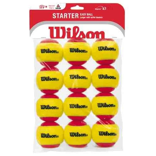 Wilson Methodikbälle Stage 3 Starter Easy Ball Red Gelb/rot 12er Beutel